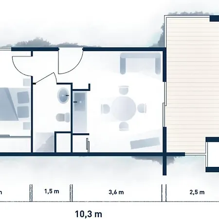 Front De + Piscine
